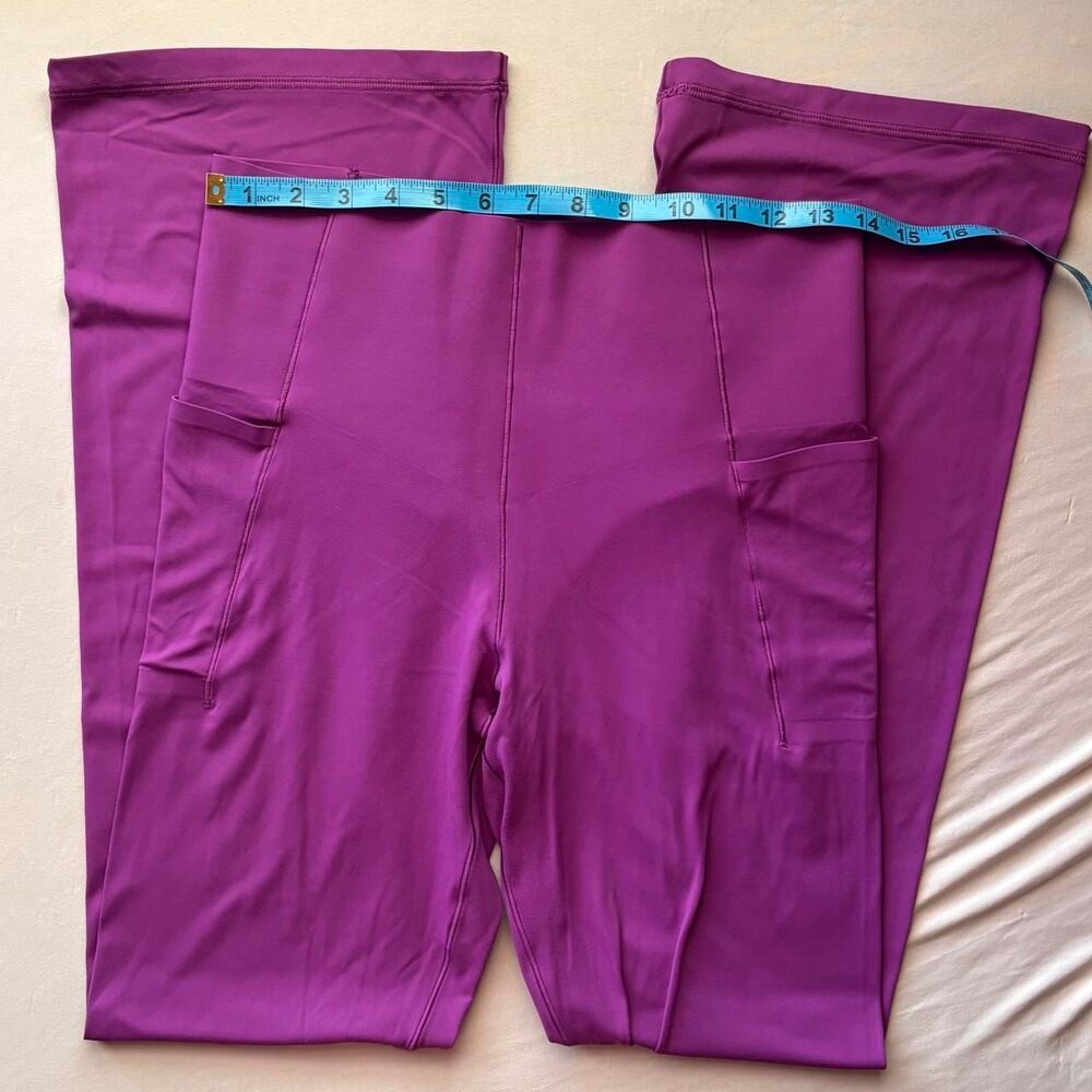 Aerie Offline Women's Purple Flare Leggings With Pockets Size Large